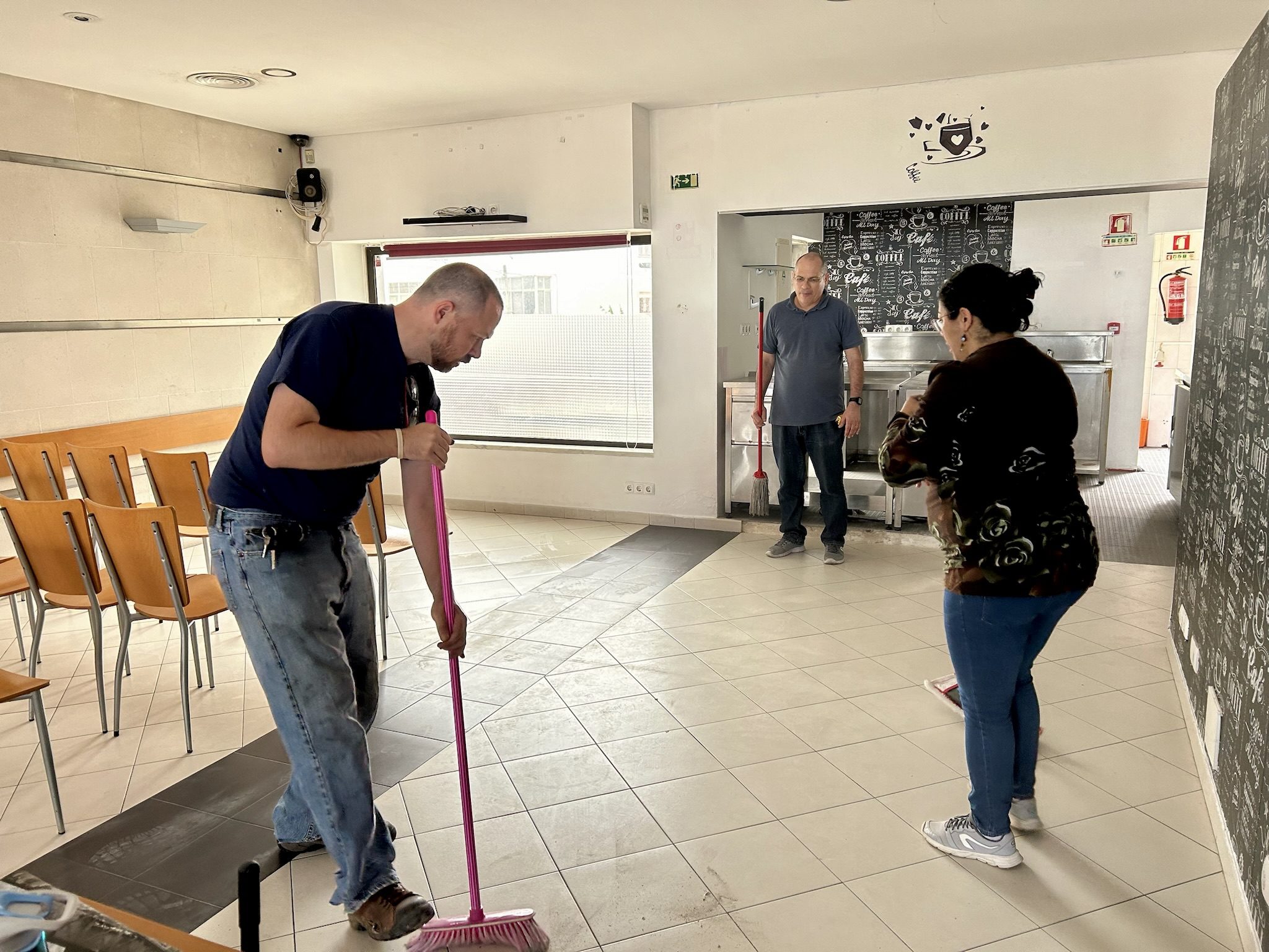 Sweeping at Cidade Colina